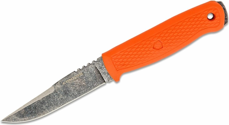Vonkajší nôž Condor Bushglider Orange s puzdrom, 10,7 cm