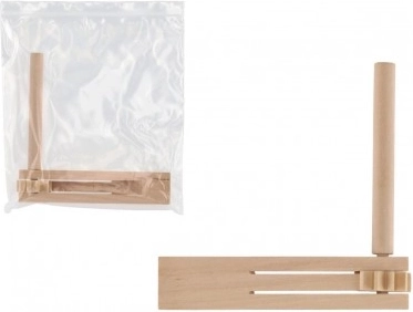 Drevená hrkálka 13 × 13 cm v sáčku