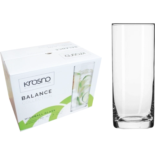 Sada vysokých pohárov na long drinky KROSNO Balance 300 ml – 6 ks