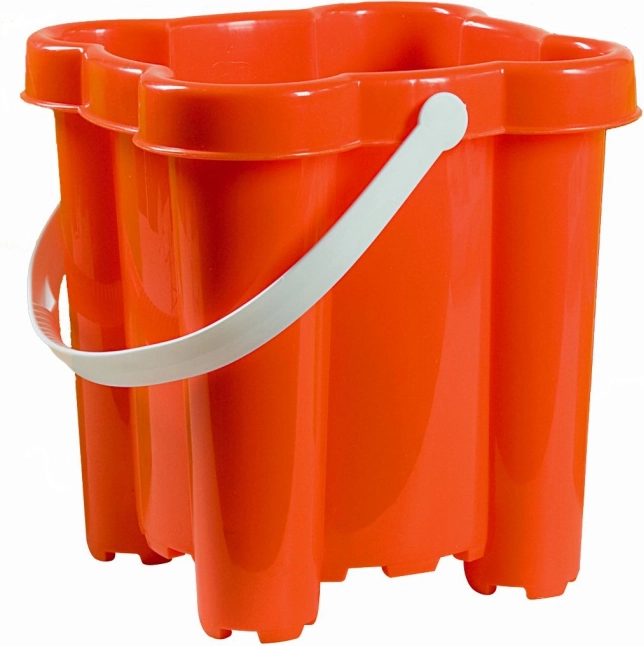 Androni vedierko hrad so 4 vežami, výška 20 cm – Červený