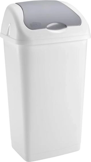 Plastový odpadkový kôš HEIDRUN 60 l so samouzavieracím vekom