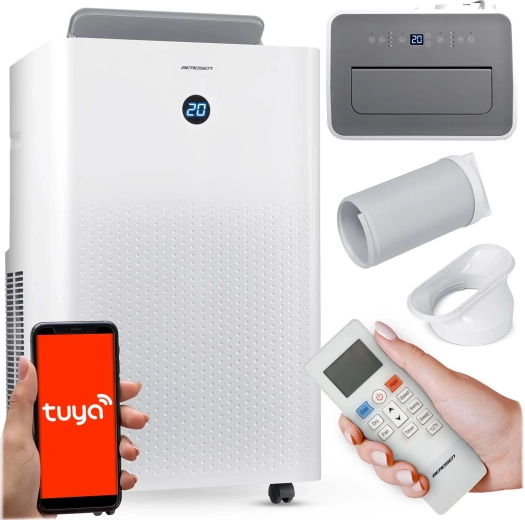 Prenosná klimatizácia 14 000 BTU s kúrením, odvlhčovaním a Wi‑Fi BERDSEN BD-584