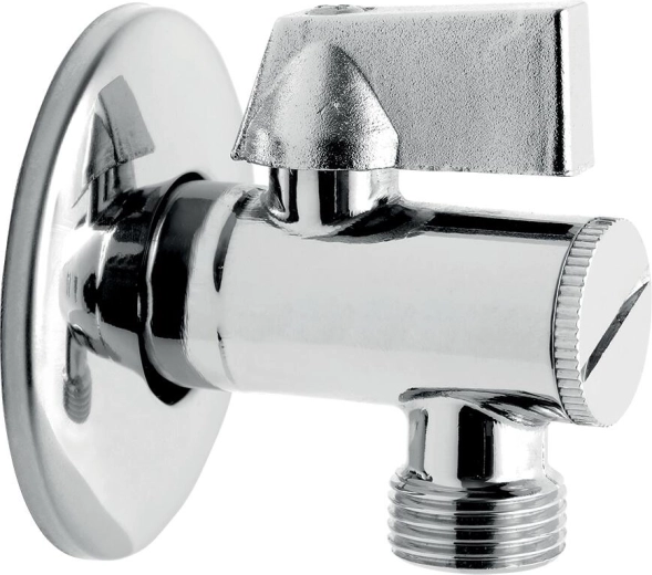 Rohový ventil s filtrom 1/2" x 3/8" s hliníkovou pákou