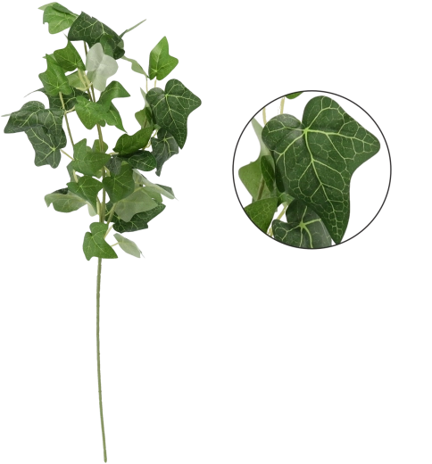 Umelá vetvička so zelenými listami 63 cm