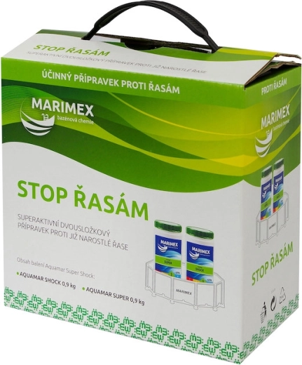 Marimex Super chlor šok proti riasam 2 × 0,9 kg