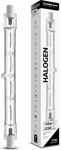 Modee halogénová žiarovka R7S 118 mm 120 W teplá biela, stmieva­teľná