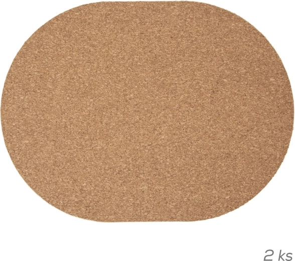 Sada korkových prestieraní 2 ks 43,5 × 29 cm
