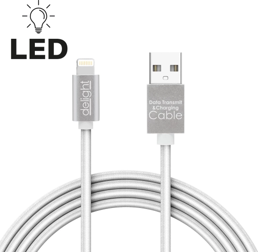 Dátový kábel Lightning pre iPhone s LED konektorom