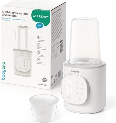 BabyOno elektrický ohrievač a sterilizátor fliaš 6v1 s LED displejom