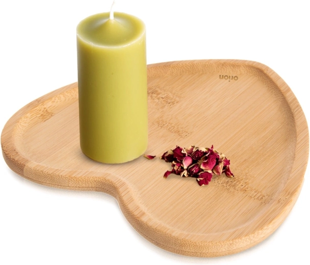 Bambusový tanierik v tvare srdca 15 × 15 cm