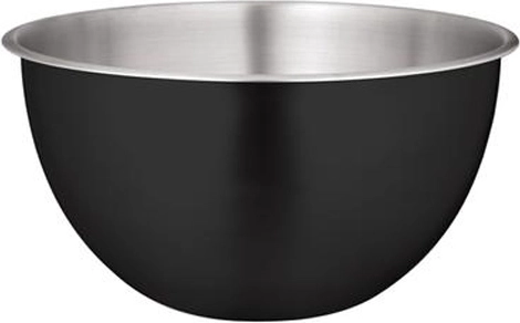 Misa z nehrdzavejúcej ocele s matnou čiernou povrchovou úpravou 21 cm