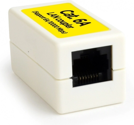 Spojka LAN RJ-45 Cat 6 biela