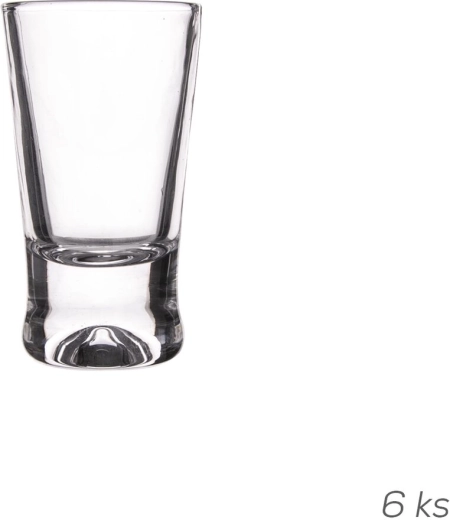 Sklenené odlivky Glas 0,025 l (6 ks)