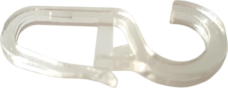 Háčiky na záclony transparentné veľké (10 ks)