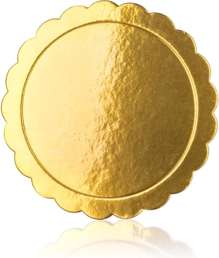 Obojstranná zlatá podložka pod tortu 25,5 cm