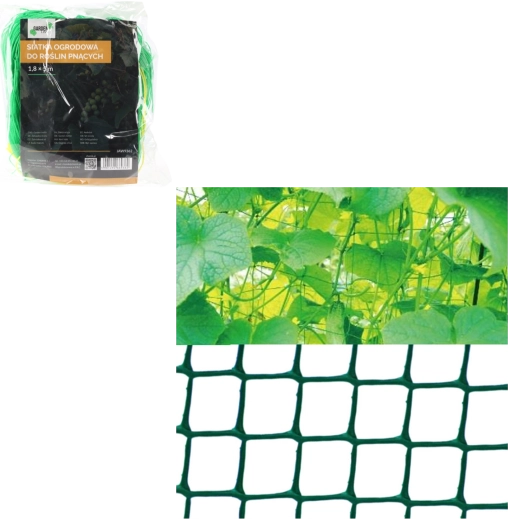 Záhradná sieť pre popínavé rastliny 1,8 × 5 m, zelená