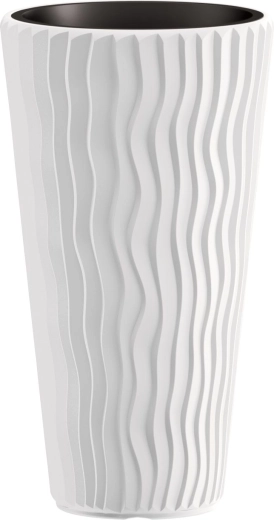 Kvetináč Prosperplast Sandy Slim biely 45 l