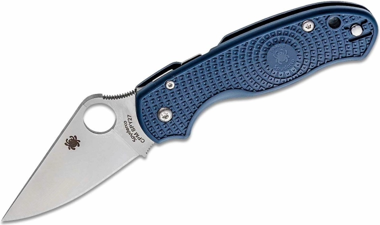 Ľahký vreckový nôž Spyderco Para 3 Lightweight, CPM-SPY27, saténová čepeľ, kobaltovo modrá FRN