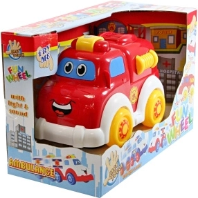 Hasičské autíčko na batérie so svetlom a zvukmi