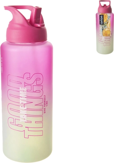 Tritanová fľaša Moly Light 1 l ružovo-zelená