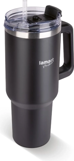 Lamart termohrnček Huge čierny 1,2 l