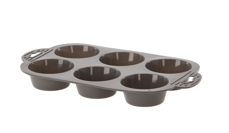 Silikónová forma na muffiny 6 ks s úchytmi