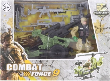 Vojenská sada s kanónom pre deti