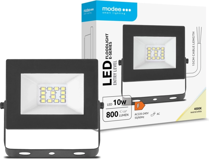 LED reflektor Modee E‑Series Slim 10 W, 800 lm, 120°, neutrálna biela 4000 K