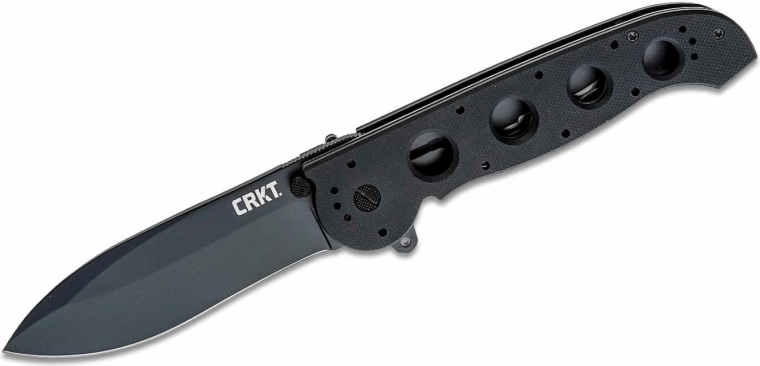 CRKT M21-04G čierny taktický skladací nôž 9,8 cm, G10