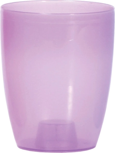 Kvetináč pre orchidey Coubi 16 cm priesvitná matná fialová