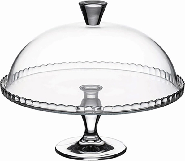 Sklenený tortový podnos s poklopom PATISSERIE 32,2 cm