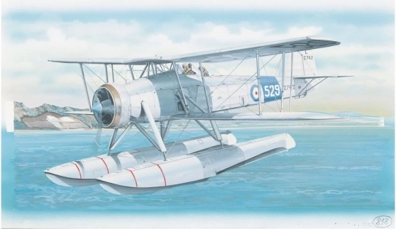 Stavebnica modelu lietadla Fairey Swordfish Mk.2 (26,4 × 29 cm)