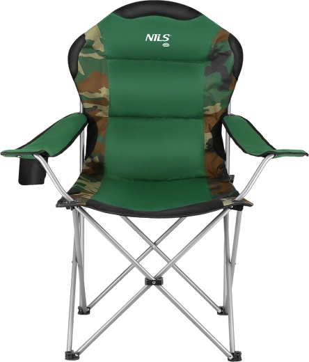 Skladacie kempingové kreslo NILS Camp camo