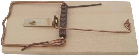 Drevená pasca na myši, 2 ks