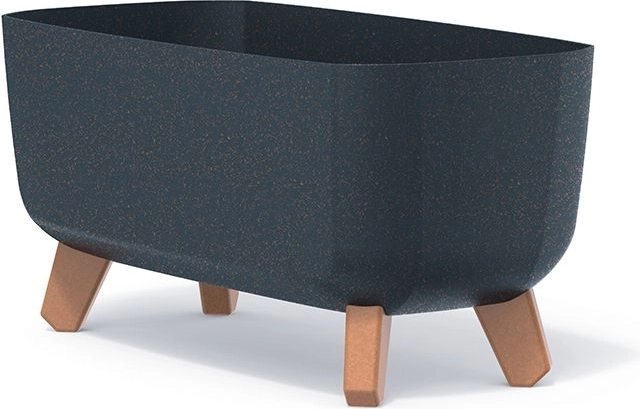 Kvetináč s nožičkami GRACIA CASE ECO WOOD 39 cm antracit