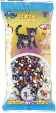 Zažehľovacie koráliky hama midi farebné 6000 ks