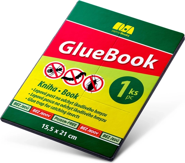 Lapač na lezúci hmyz GlueBook – lepiaca pasca v tvare knihy