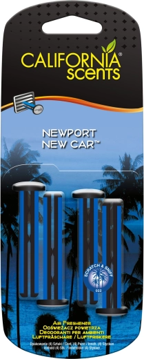 Vonné tyčinky do ventilácie California Scents Newport New Car, 4 ks