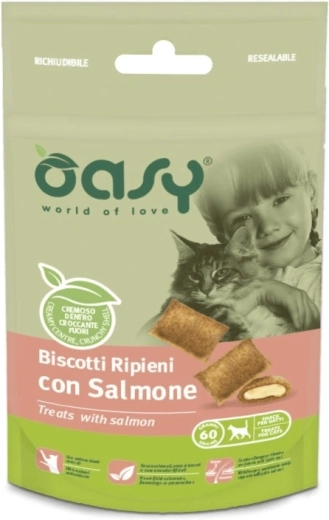 Oasy maškrty pre mačky s lososom 60 g