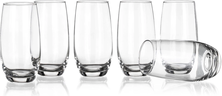Poháre na nápoje 360 ml DINING, vysoké, sada 6 ks