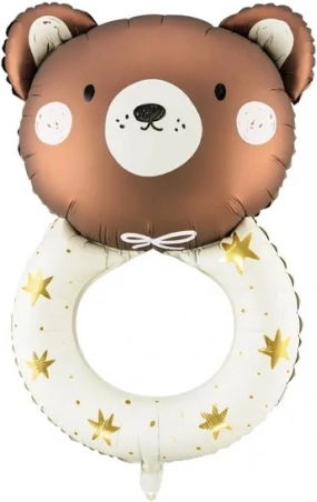 Fóliový balónik hrkálka medvedík