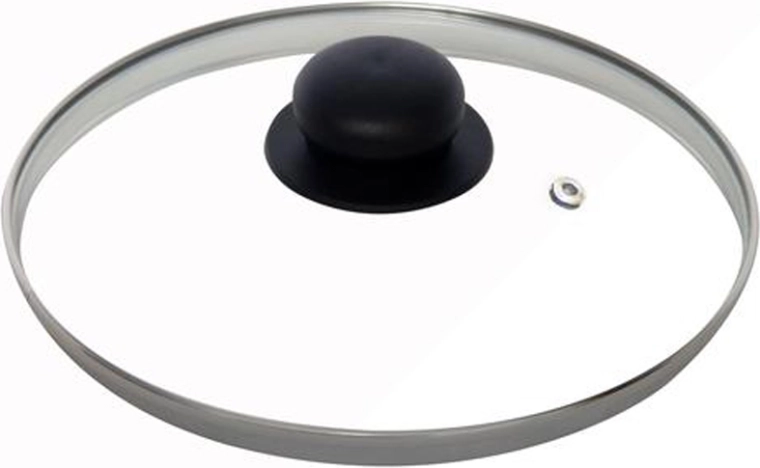 Sklenená pokrievka 26 cm s nerezovým okrajom