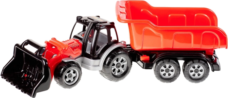 Traktor s nakladačom a prívesom MAX