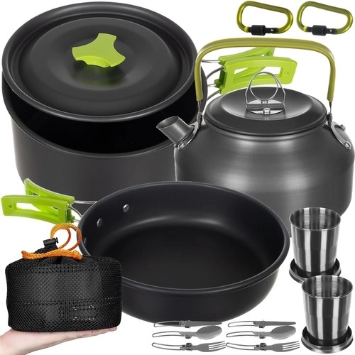 Kempingová sada riadu TRIZAND, 18-dielna