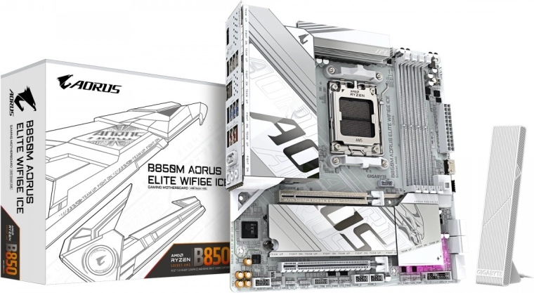 Gigabyte AORUS B850M elite WiFi 6E ICE základná doska mATX (AM5)