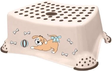 Detská protišmyková stolička Dog, béžová