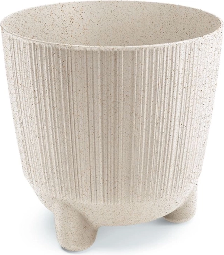 Kvetináč RYFO ECO WOOD 19,5 cm biely