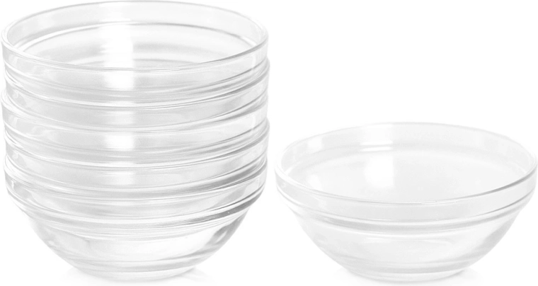 Sklenené misky na omáčky a dipy 9 cm, 6 ks, 135 ml Vilde