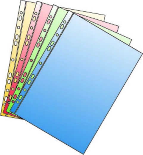 Euroobal A4 z polypropylénu s eurozávesom, červený lesk 50 mikrónov