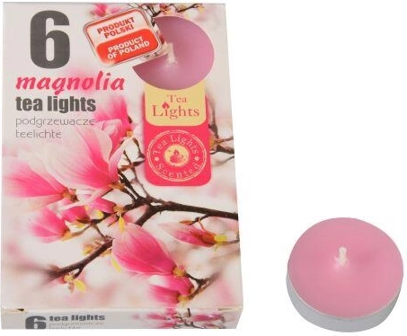 Vonné čajové sviečky Magnolia, 6 ks